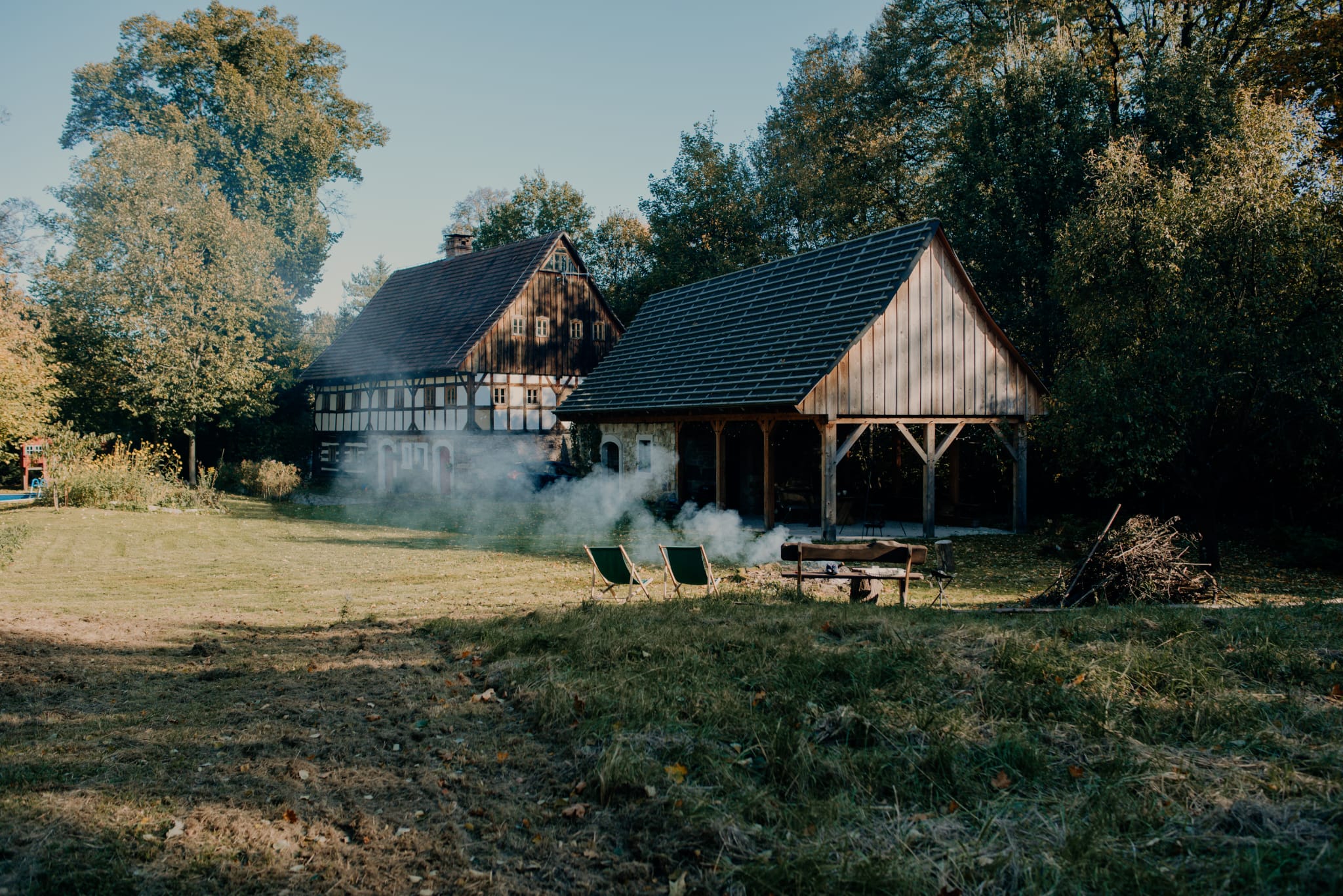 Ogród z basenem